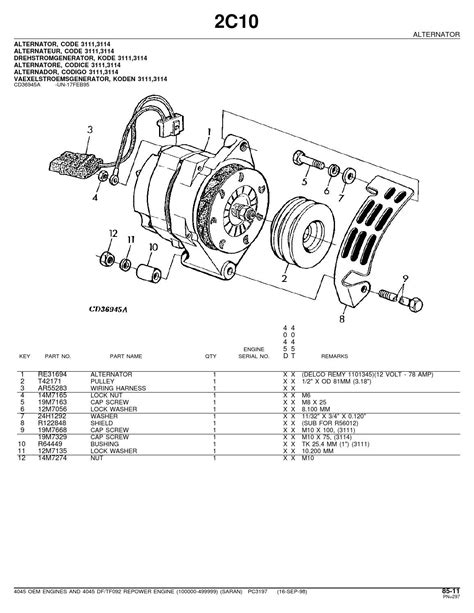 john deere alternator wiring diagram